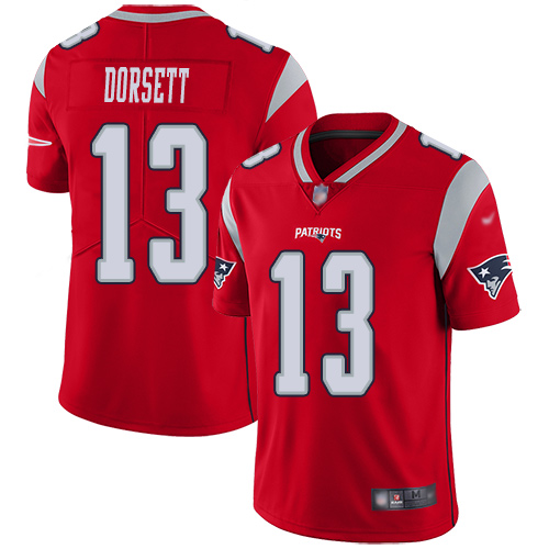 New England Patriots Football #13 Inverted Legend Limited Red Men Phillip Dorsett NFL Jersey